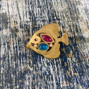 Jeweled Fish Pin